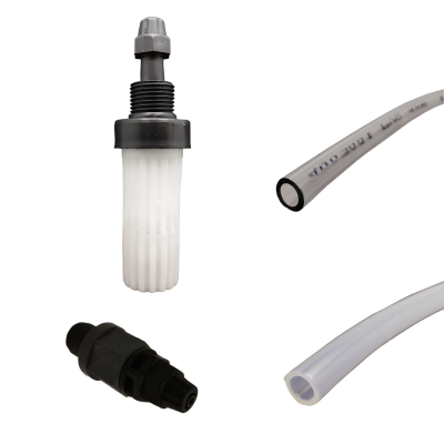 Zestaw do dozowania chemii Filtr do baniaka + Zawór dozujący + przewód ssący i dozujący sterownik PCS Zestaw do dozowania chemii Filtr do baniaka + Zawór dozujący + przewód ssący i dozujący sterownik PCS